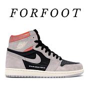 Air Jordan 1 Retro High Neutral Grey Hyper Crimson 555088-018 - 1
