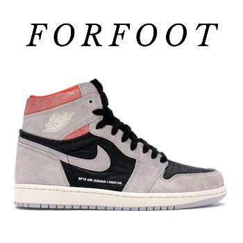 Air Jordan 1 Retro High Neutral Grey Hyper Crimson 555088-018