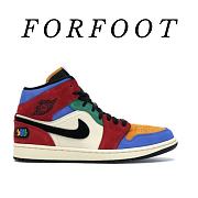 Blue The Great x Air Jordan 1 Mid “Fearless”CU2805-100 - 1