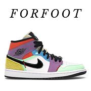 Air Jordan 1 Mid SE Multi-Color CW1140 100 - 1
