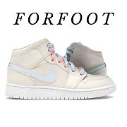 Air Jordan 1 Mid Multi-Color Swoosh Phantom (GS) - 555112-035 - 1