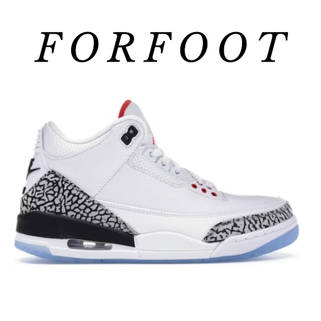 Jordan 3 Retro Free Throw Line White Cement  923096-101 - 1