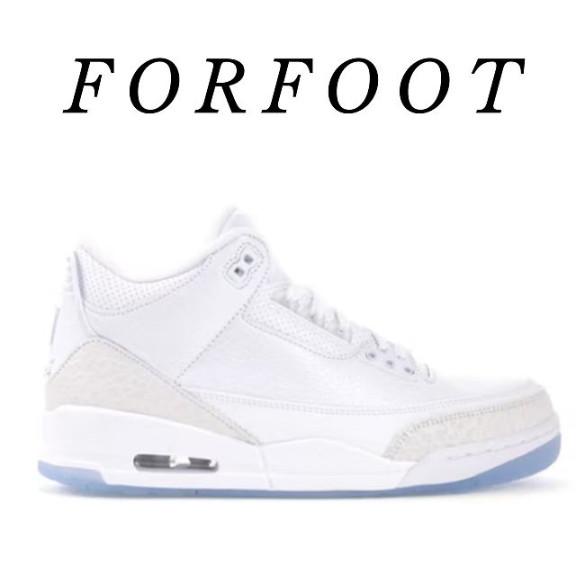 Air Jordan 3 Retro Pure White 2018 (PS) 136064-111  - 1
