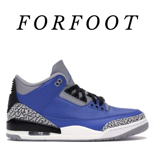 Nike Air Jordan 3 Retro Varsity Royal Cement  CT8532-400 - 1