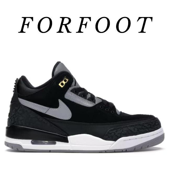 Nike Air Jordan 3 Retro Tinker Black Cement Gold CK4348-007 - 1