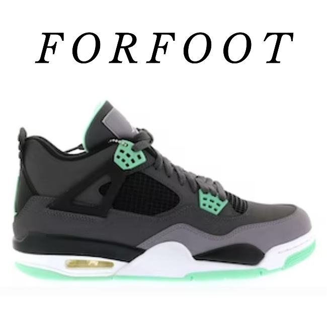Air Jordan 4 Gray Green Red 308497-033 603 - 1