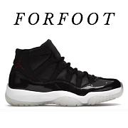 Air Jordan 11 “72-10” Black/Gym Red-White-Anthracite 378037-002 - 1
