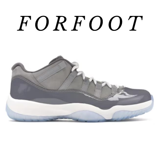 AIR JORDAN 11 LOW COOL GREY 528895-003 - 1