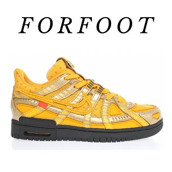 Nike Air Rubber Dunk Off-White University Gold CU6015-700