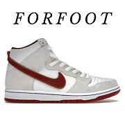 Nike SB Dunk High Sail Bright Crimson CV9499-100 - 1
