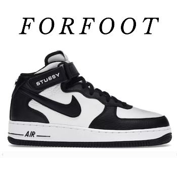 Nike Air Force 1 Mid Stussy Grey Black DJ7840-002