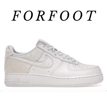 Nike Air Force 1 Low White Pony Hair Heel DM9088-001