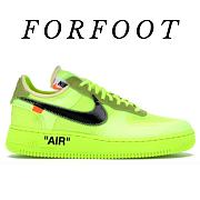 OFF-WHITE X AIR FORCE 1 Fluorescent Green AO4606-700 - 1