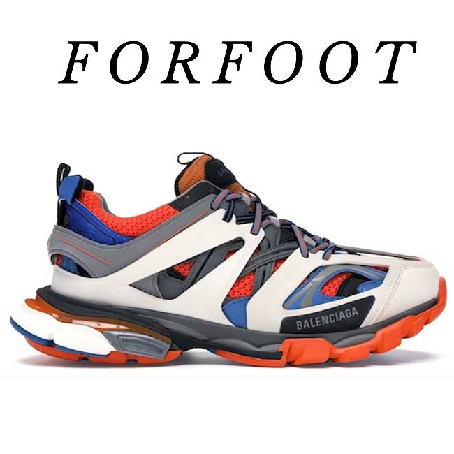 Balenciaga Track Trainers Orange Blue 542023 W1GB1 7580 - 1