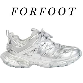 Balenciaga Track Sneakers Silver 