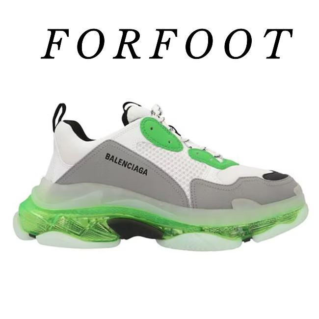 Balenciaga Triple S Clear Sole White Green  541624W2GT19042 - 1