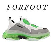 Balenciaga Triple S Clear Sole White Green  541624W2GT19042 - 1