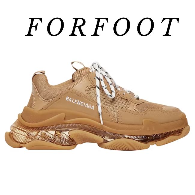Balenciaga Triple S Clear Sole Brown 541624W2GA12706 - 1