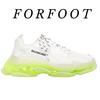 Balenciaga Triple S Clear Sole White Fluo Yellow  541624W2FR19073