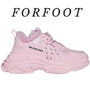 Balenciaga Triple S Fake Fur Pink (W) 668562W3CQ5 - 1