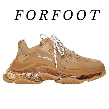 Balenciaga Triple S Clear Sole Brown 41624W2GA12706