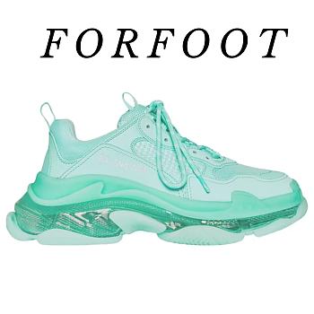 Balenciaga Triple S Clear Sole Green 541624W2GA14500