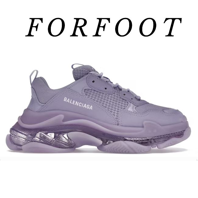 Balenciaga Triple S Clear Sole Purple (W) 544351W2GA15890 - 1