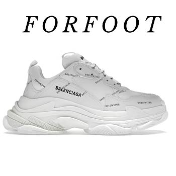 Balenciaga All Over Logo Triple S Beige (W) 524039W2FA19710