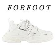 Balenciaga Triple S Clear Sole All White Logo  524039W09E12021 - 1
