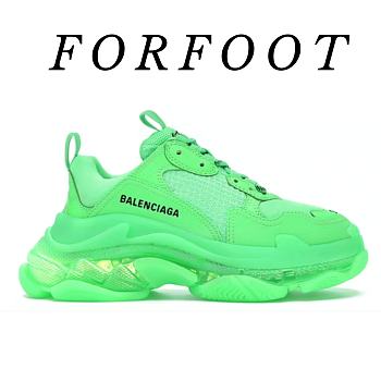 Balenciaga Triple S Neon Green Clear Sole 544351 W09OL 3801