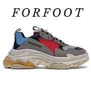 Balenciaga Triple S Grey Red Blue 512175 W09O2 4365 - 1