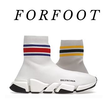 Balenciaga Speed 2.0 White Stripe 674617W2F609467