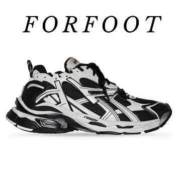 Balenciaga Runner White Black White 677403W3RB29010