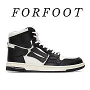 AMIRI Skel Top Hi Black Black White PS22MFS002004 - 1