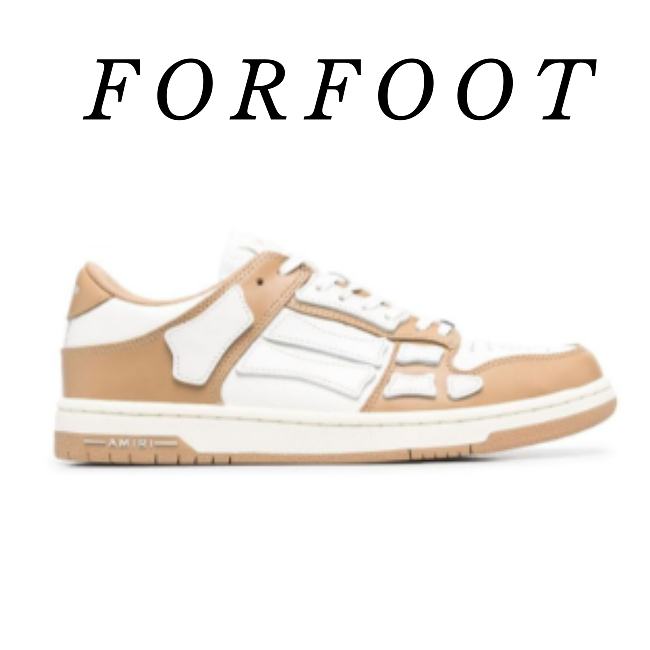 AMIRI Skel Top Low White brown  - 1