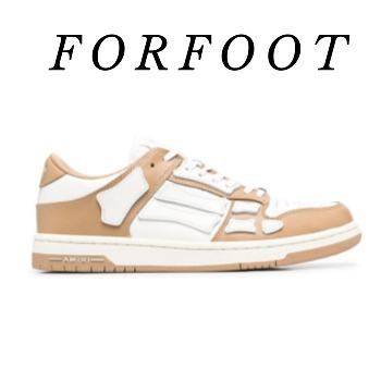 AMIRI Skel Top Low White brown 