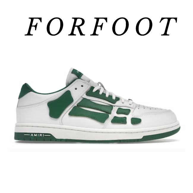 AMIRI Skel Top Low White Green MFS003-114 - 1