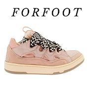 Lanvin Curb Panelled Lace-Up Sneakers - 1