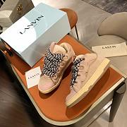 Lanvin Curb Panelled Lace-Up Sneakers - 4