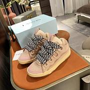 Lanvin Curb Panelled Lace-Up Sneakers - 5