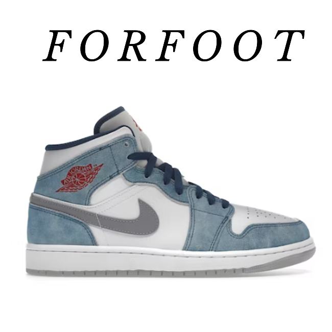 Air Jordan 1 Mid French Blue Fire Red DN3706-401 - 1