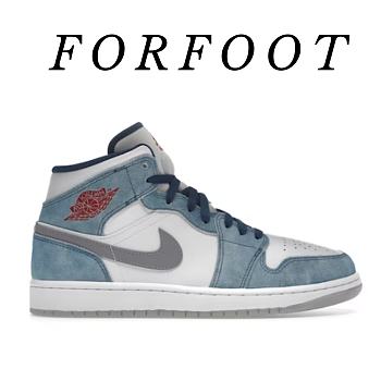 Air Jordan 1 Mid French Blue Fire Red DN3706-401