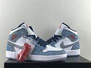 Air Jordan 1 Mid French Blue Fire Red DN3706-401 - 5