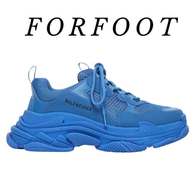 balenciaga triple s blue green