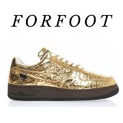 Louis Vuitton Nike Air Force 1 Low By Virgil Abloh Metallic Gold - 1