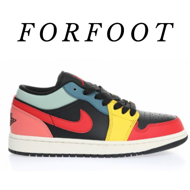 Air Jordan 1 Low SE Black Multi-Color (W) - DN3739-060 - 1