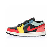 Air Jordan 1 Low SE Black Multi-Color (W) - DN3739-060 - 3