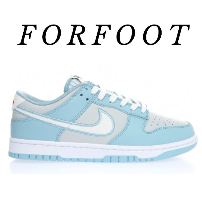 Nike Dunk Low Retro Fleece Swoosh Worn Blue FB1871-011 - 1