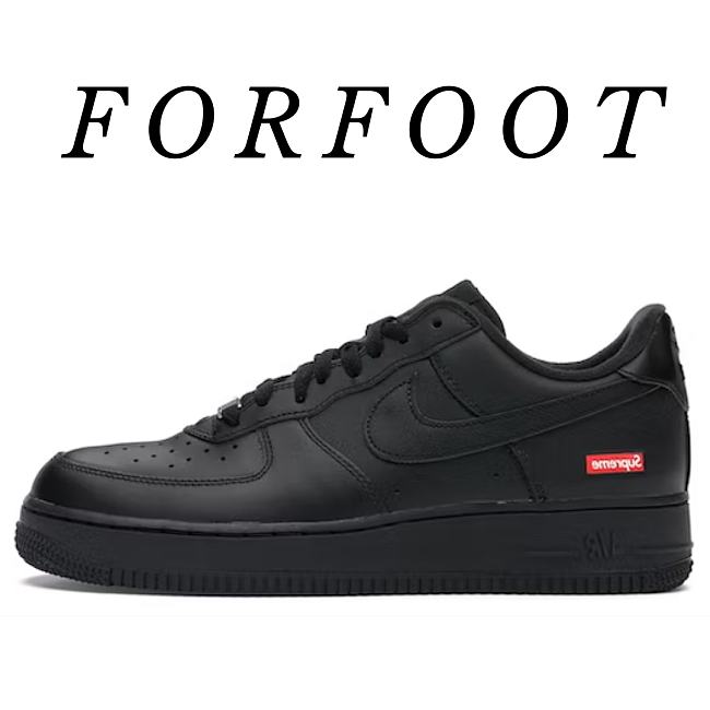 	 Nike Air Force 1 Low Supreme Black CU9225-001 - 1