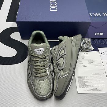 B30 SNEAKER Olive Mesh and Technical Fabric 3SN279ZRD_H680